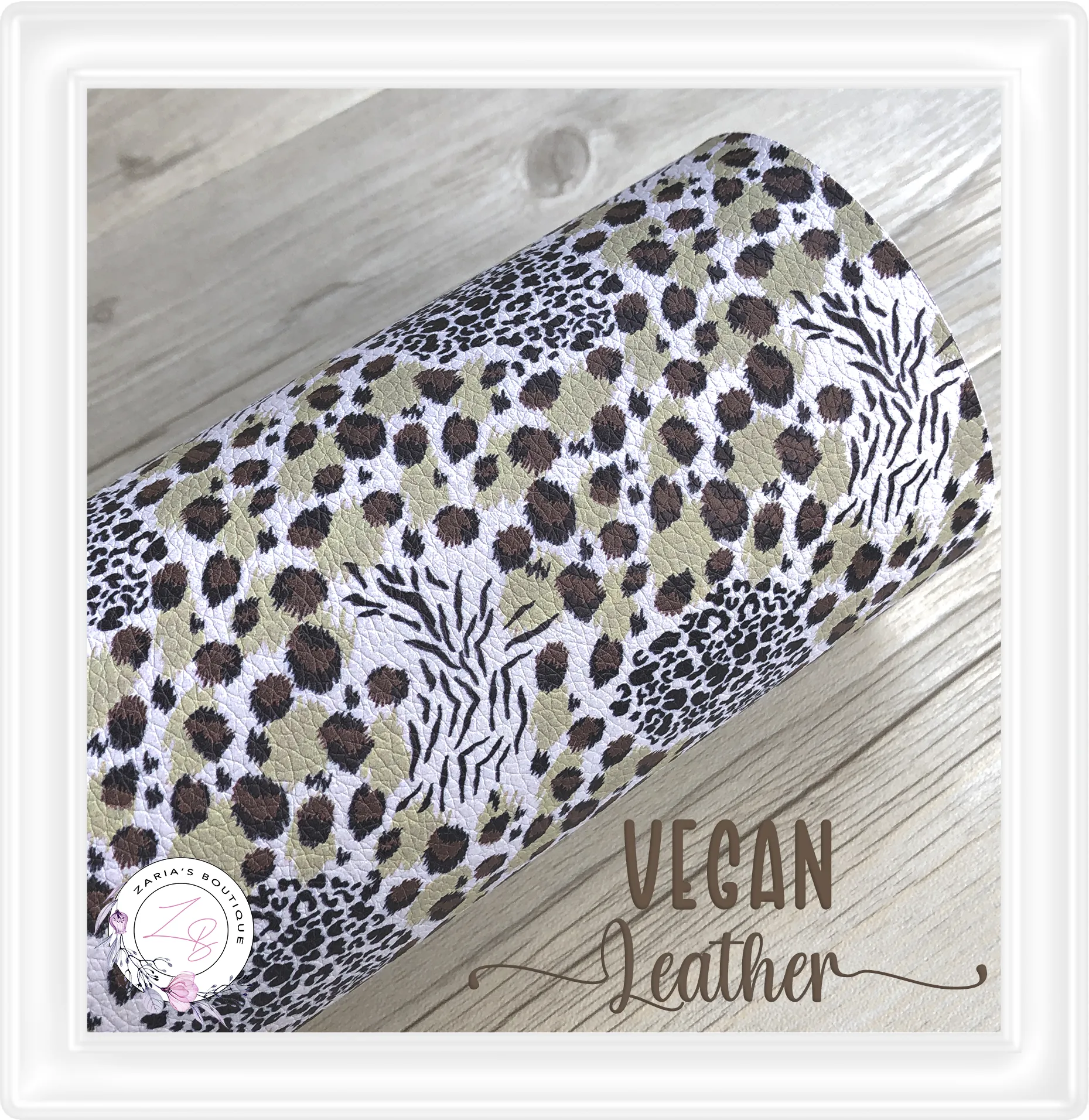 ⋅ Animal Prints ⋅ Vegan Litchi Leather ⋅