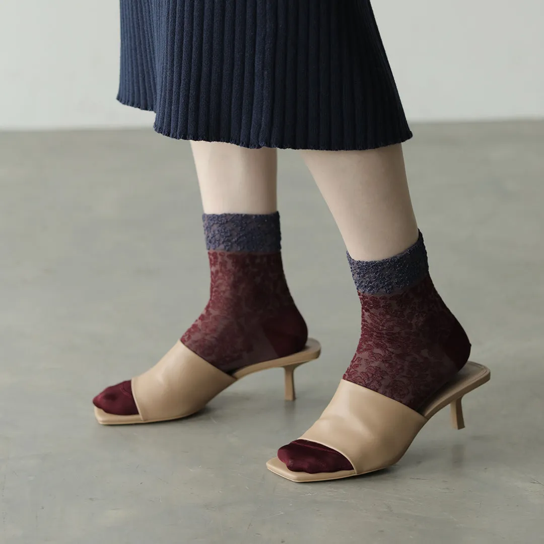 021132199 Two-Tone Float Low Crew Socks