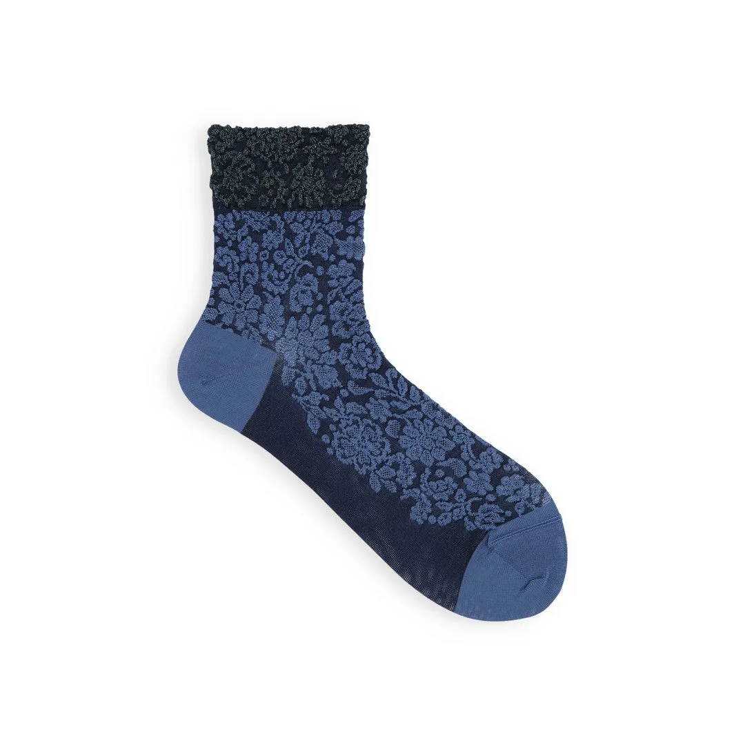 021132199 Two-Tone Float Low Crew Socks