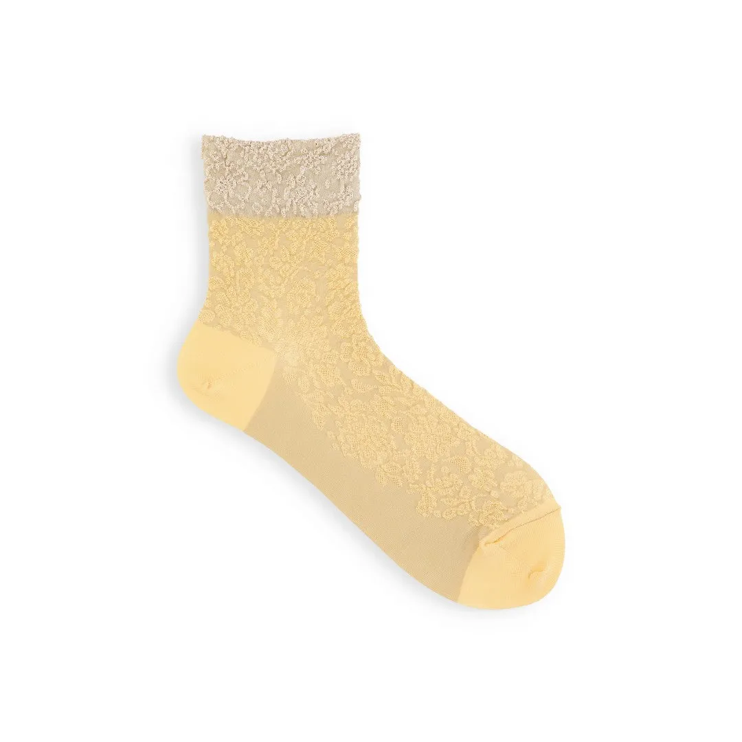 021132199 Two-Tone Float Low Crew Socks