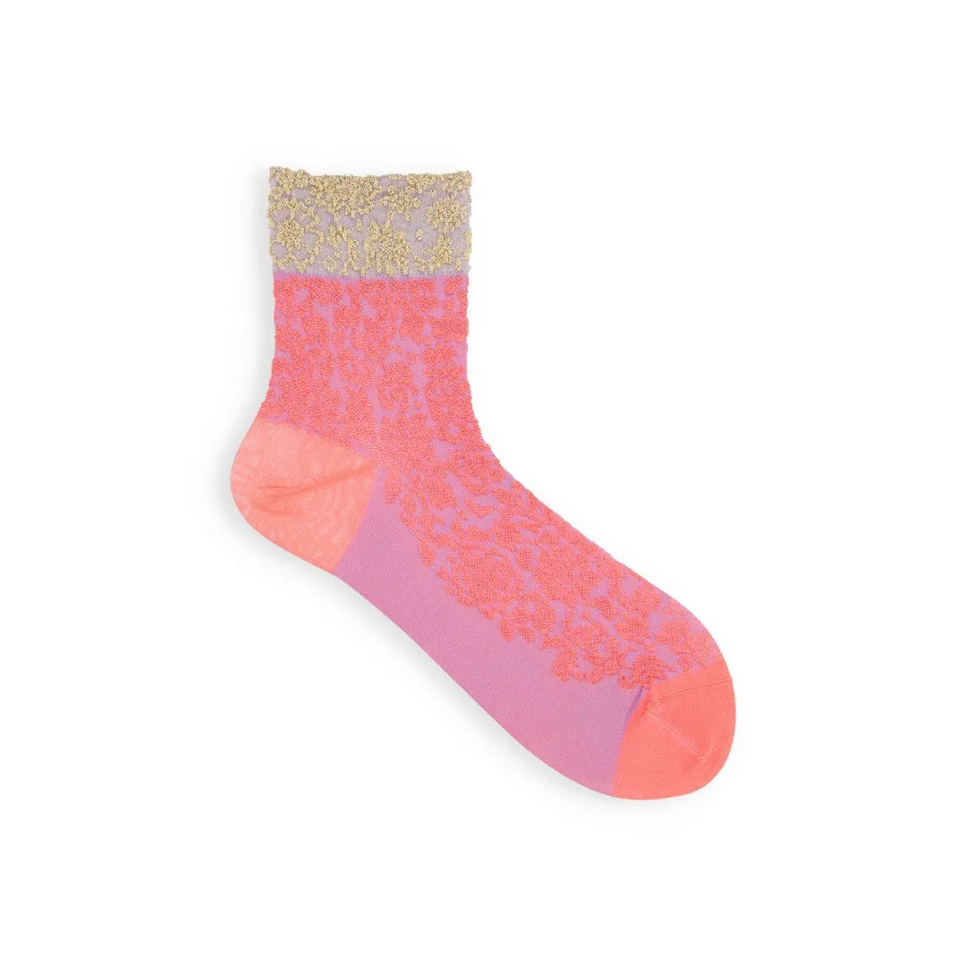 021132199 Two-Tone Float Low Crew Socks
