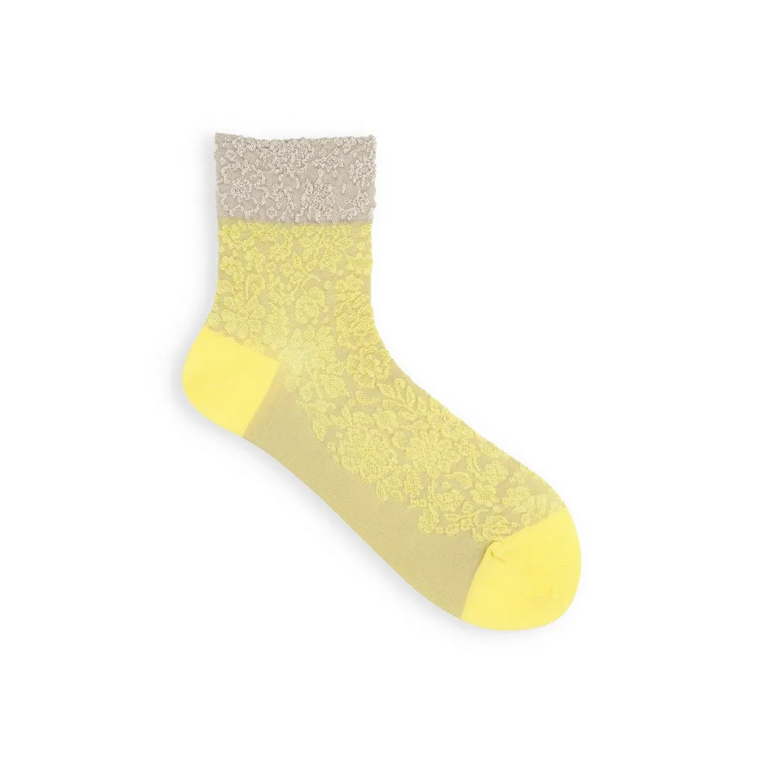 021132199 Two-Tone Float Low Crew Socks