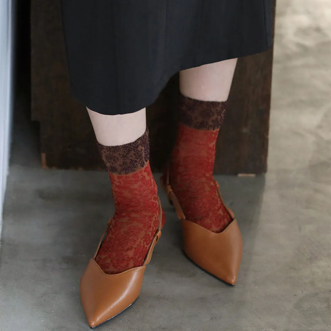 021132199 Two-Tone Float Low Crew Socks