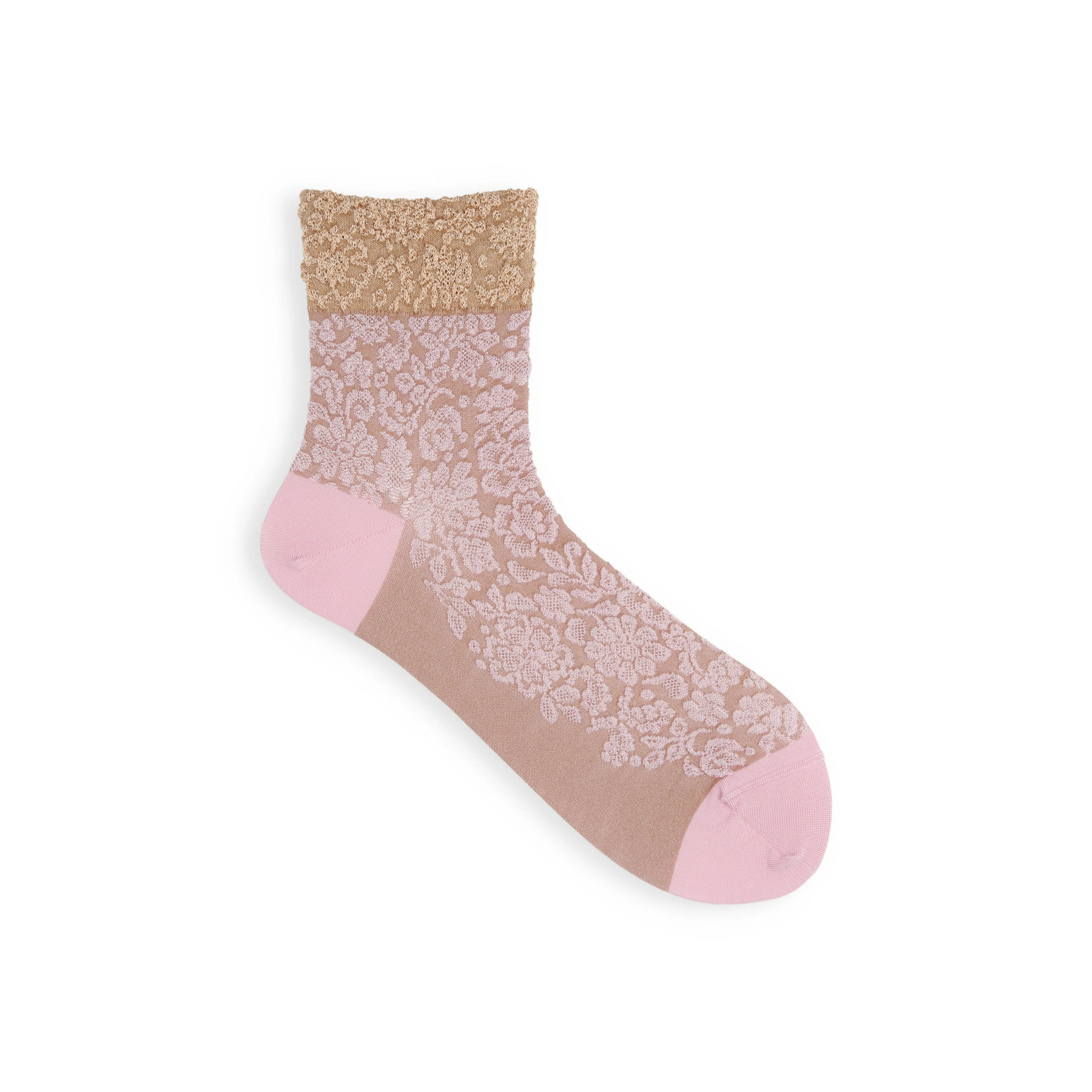021132199 Two-Tone Float Low Crew Socks