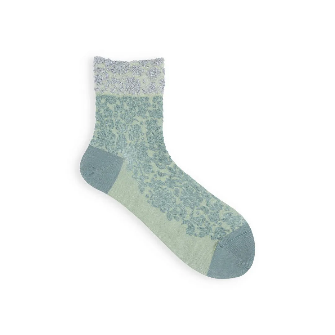 021132199 Two-Tone Float Low Crew Socks