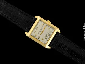 1926 IWC Vintage Mens Art Deco Breguet Numeral Watch - 14K Gold