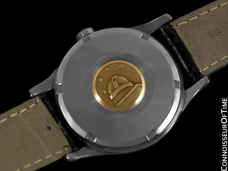 1960 Omega Vintage Mens Pie Pan Dial Constellation, Automatic, Date - Stainless Steel & 18K Gold