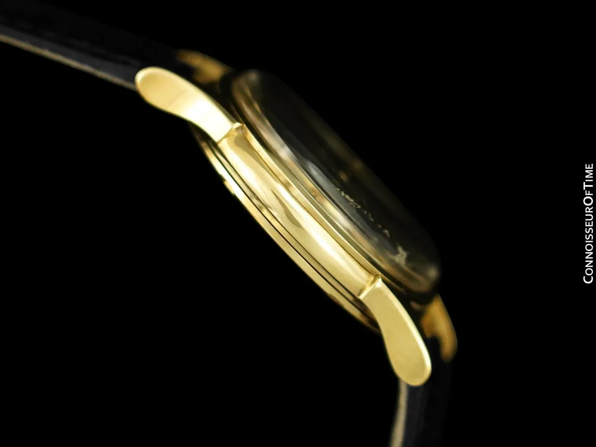 1961 Omega Constellation Vintage Mens 14K Gold Watch with "De Luxe" Dial - Box and Papers