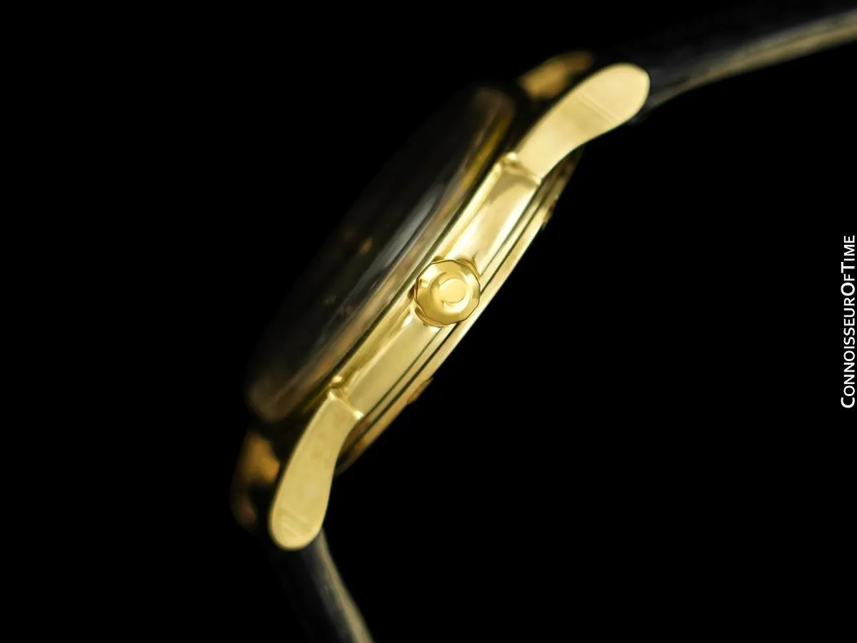 1961 Omega Constellation Vintage Mens 14K Gold Watch with "De Luxe" Dial - Box and Papers