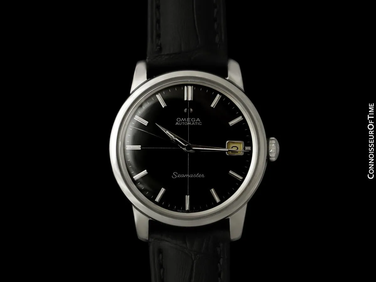 1963 Omega Seamaster Mens Vintage Full Size Watch with 562 Movement, Automatic, Date - Stainless Steel