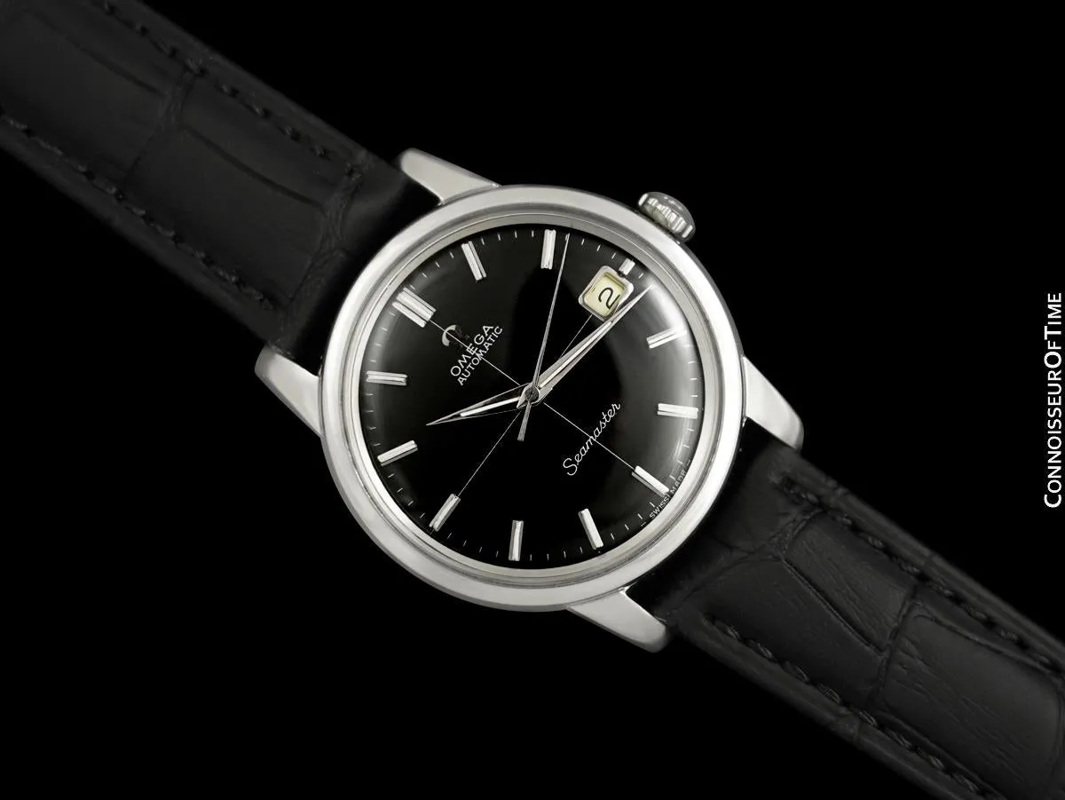 1963 Omega Seamaster Mens Vintage Full Size Watch with 562 Movement, Automatic, Date - Stainless Steel