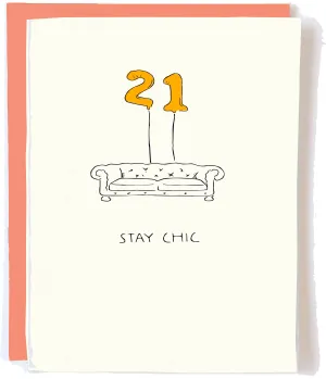 21st Birthday Card