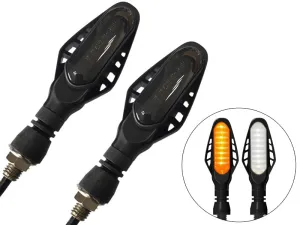 2pcs Universal Motorcycle Turn Signal Lights Indicator E-Marked