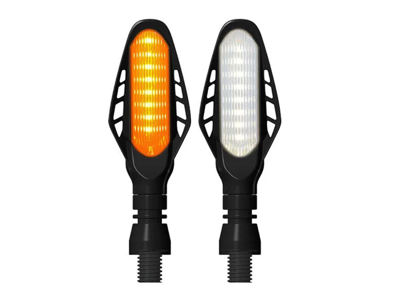 2pcs Universal Motorcycle Turn Signal Lights Indicator E-Marked