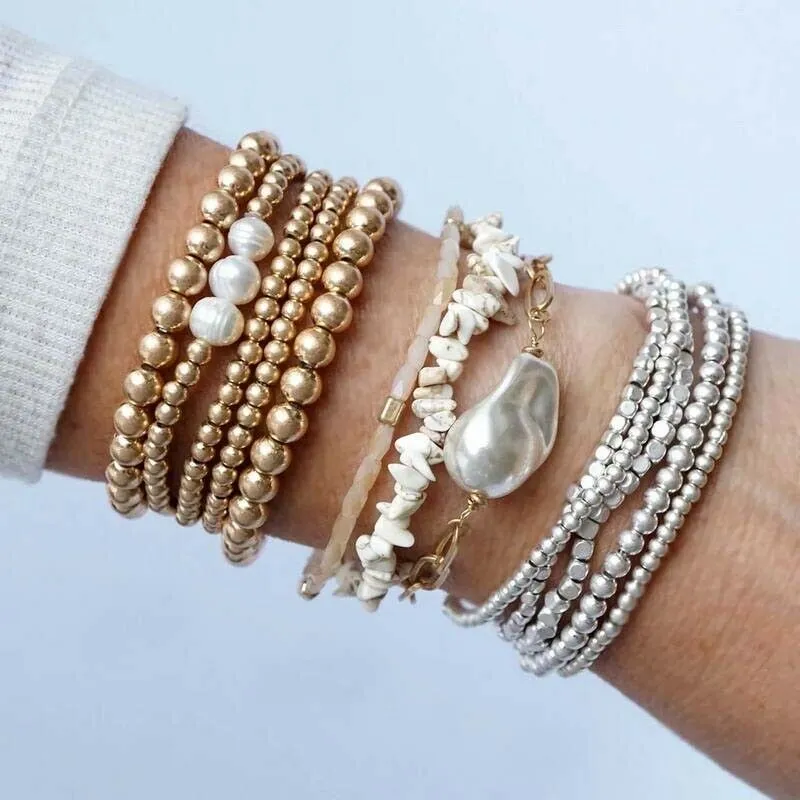 5 Piece Stretchy Bracelet Sets
