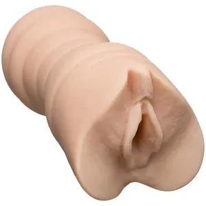 5.5-inch Flesh Stretchy Textured Realistic Vagina Masturbator