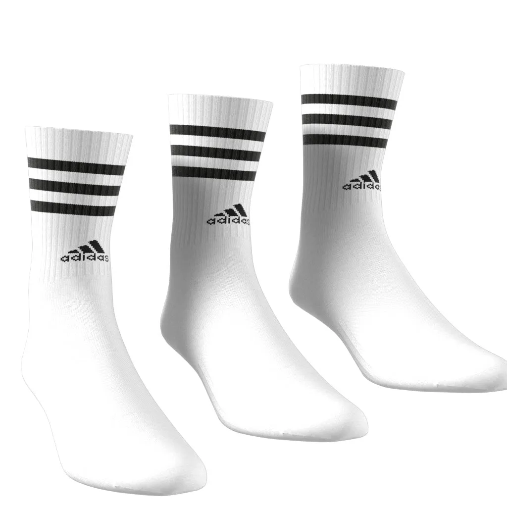 adidas 3-Stripes Cushioned Crew Socks 3 Pack