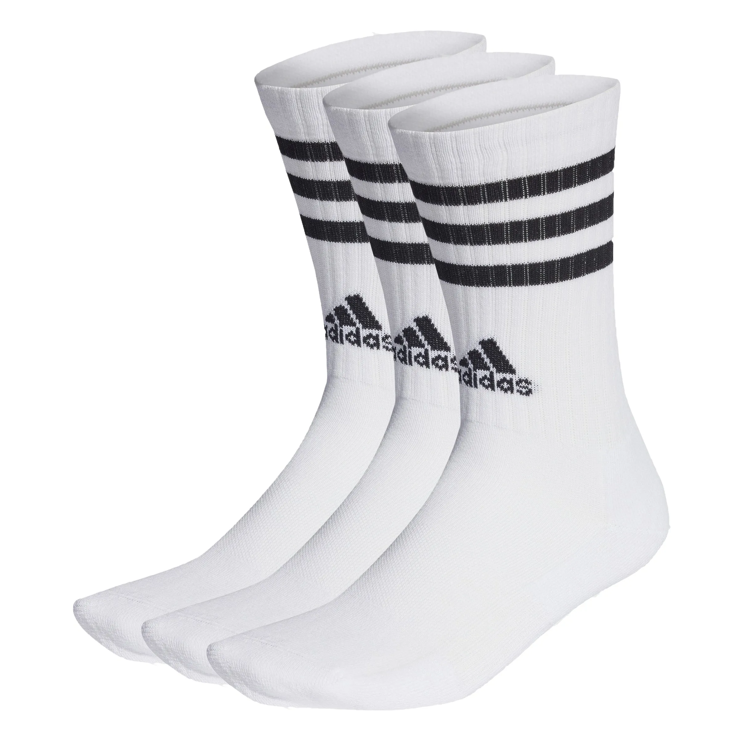 adidas 3-Stripes Cushioned Crew Socks 3 Pack