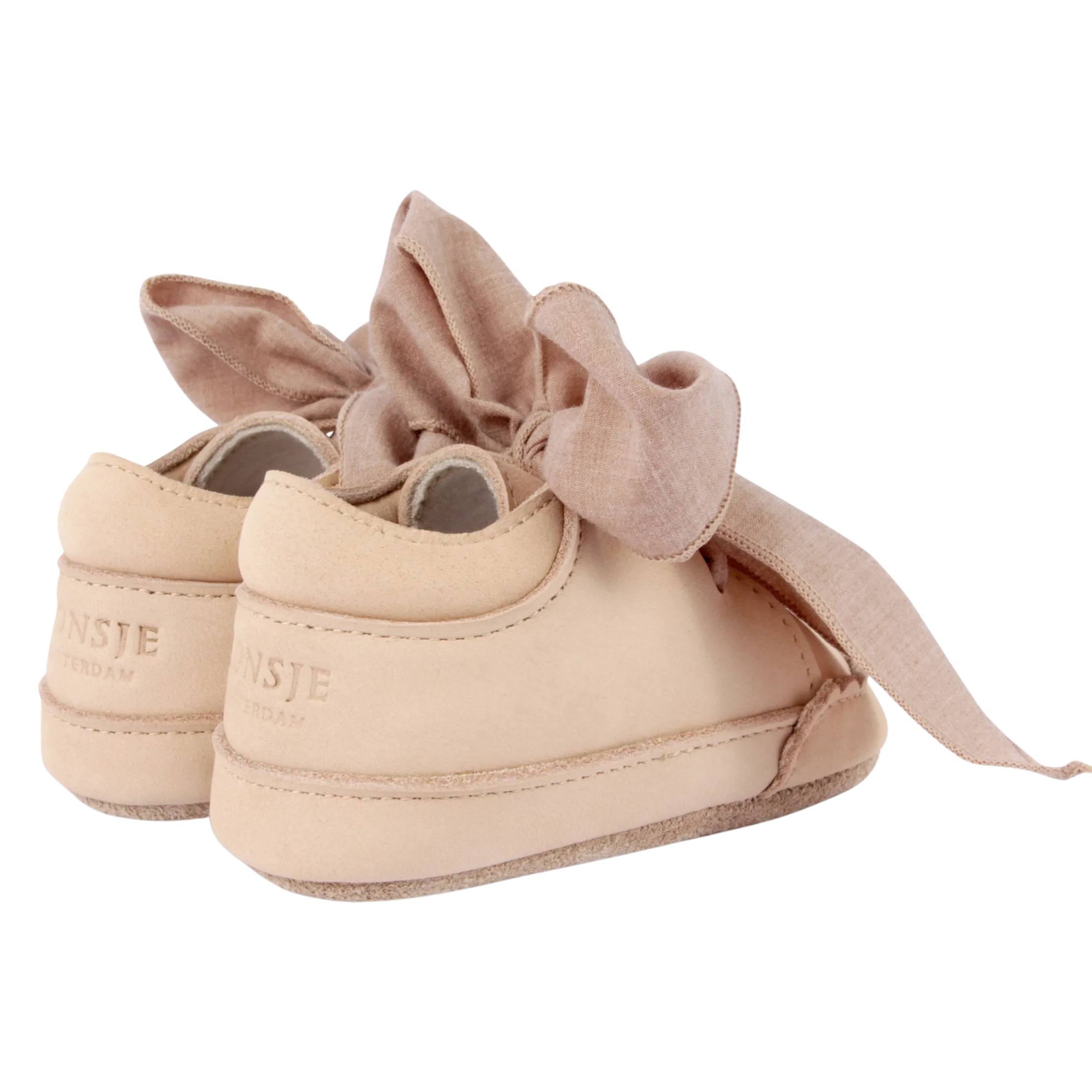 Baby Girls Pink Leather Bow Shoe