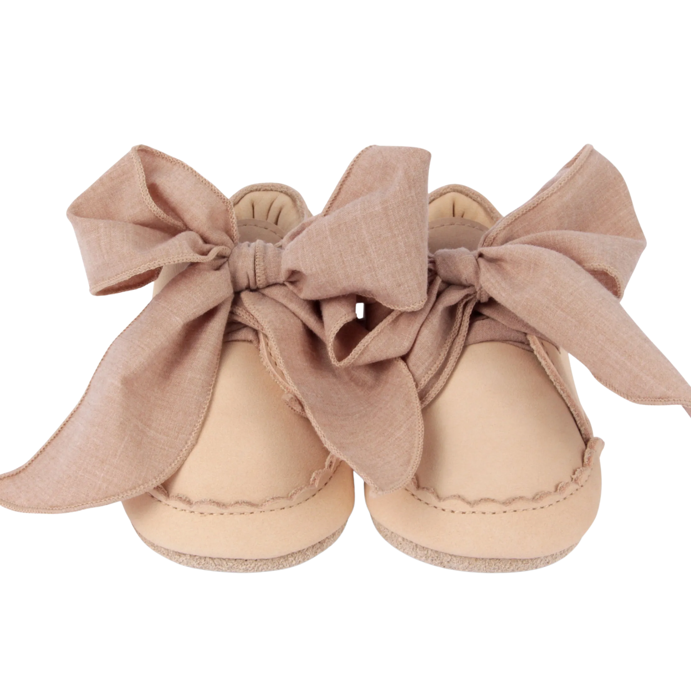 Baby Girls Pink Leather Bow Shoe