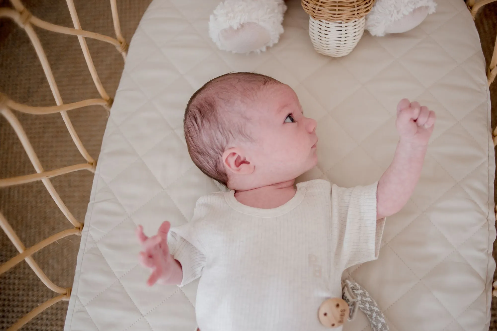 Bambella Waterproof Bassinet Sheet | Oat