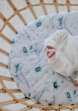 Bambella Waterproof Bassinet Sheet | Turtle Bay