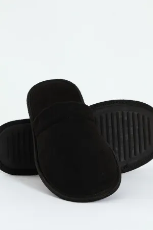 Basic Open Back Slipper - Black