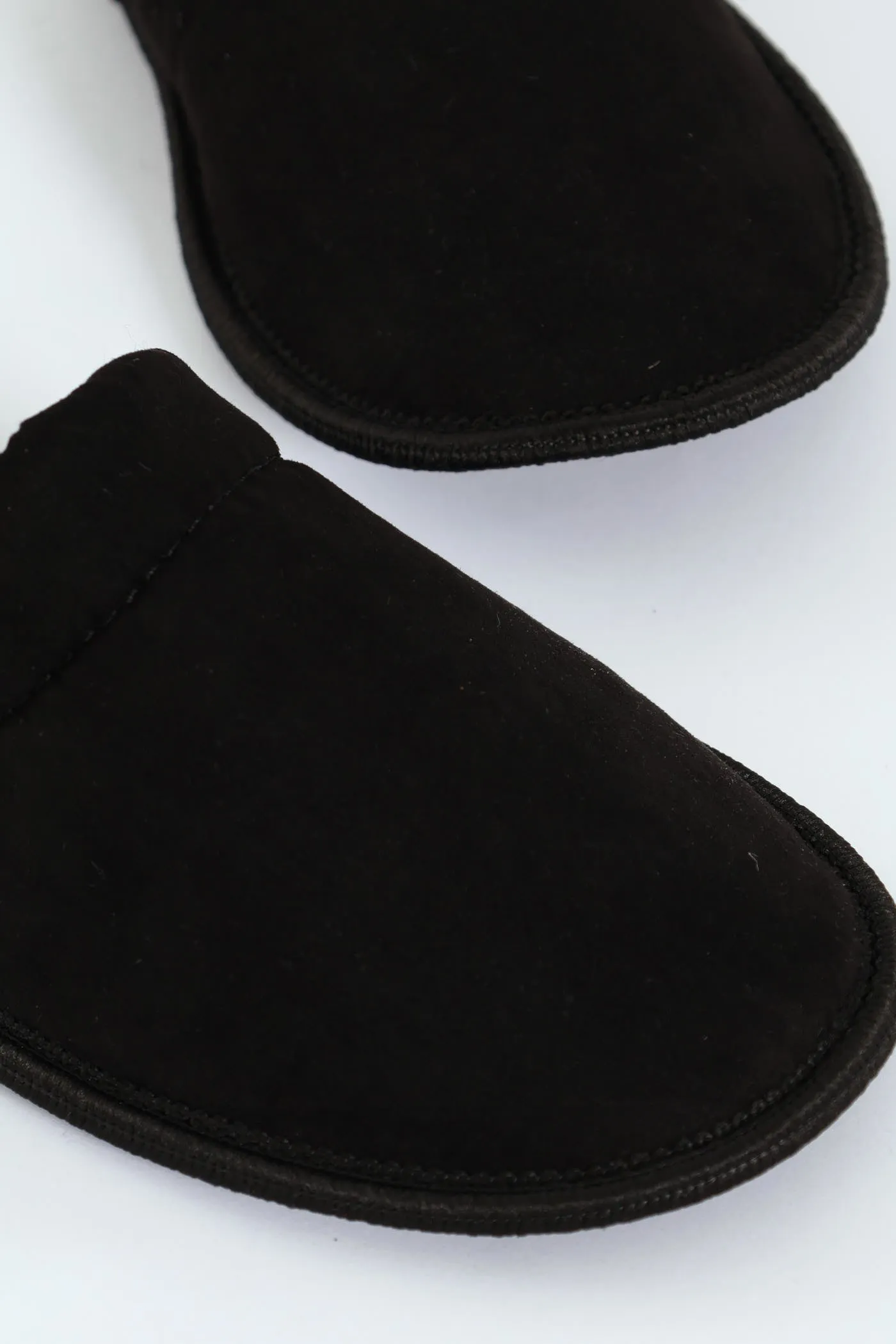 Basic Open Back Slipper - Black