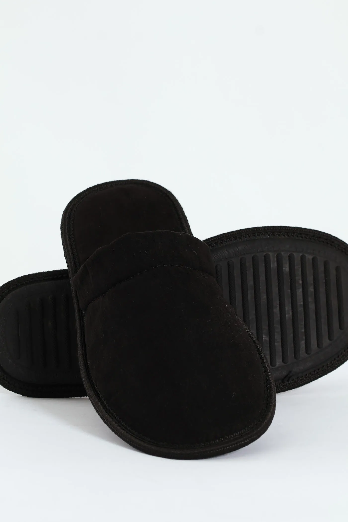 Basic Open Back Slipper - Black