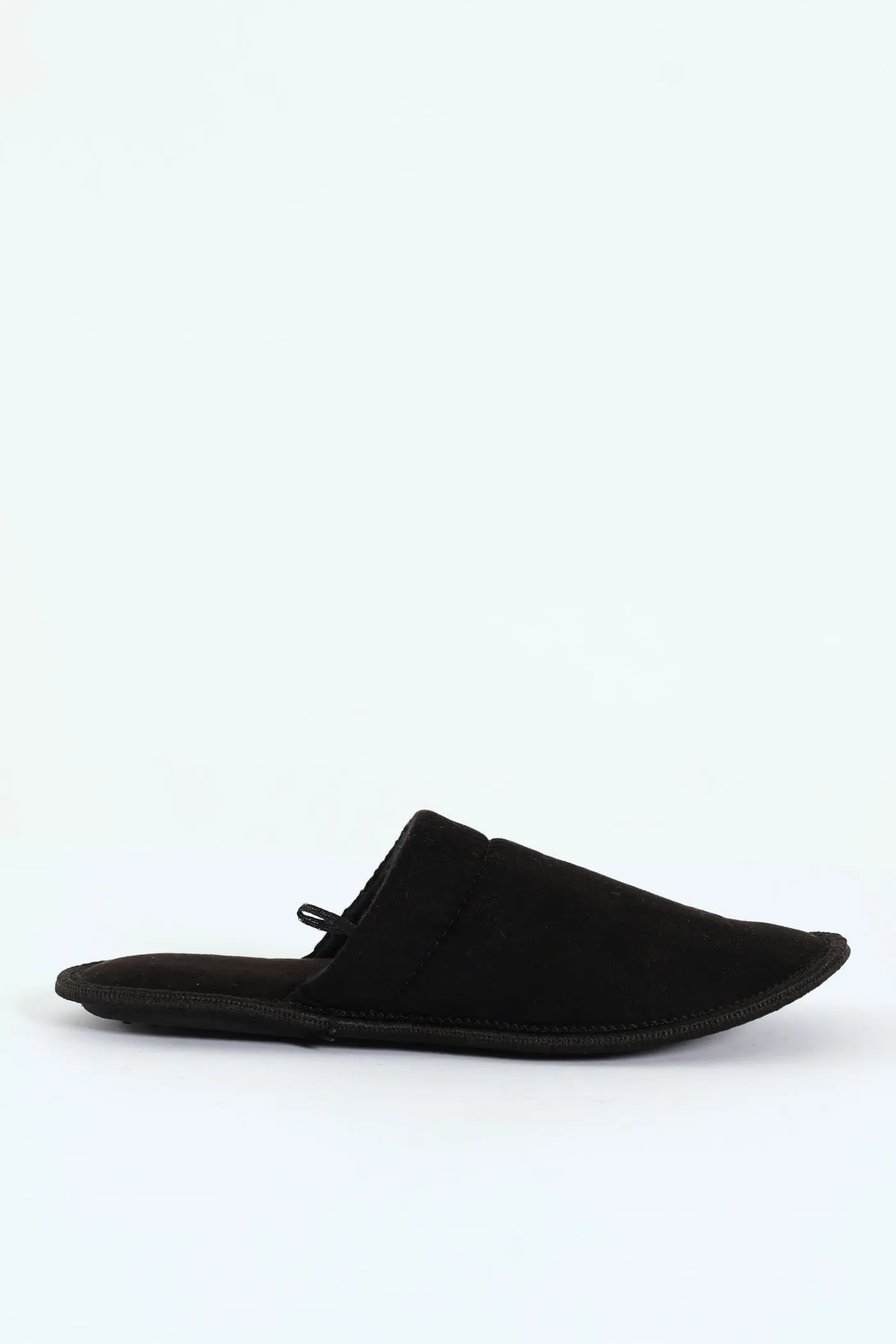 Basic Open Back Slipper - Black