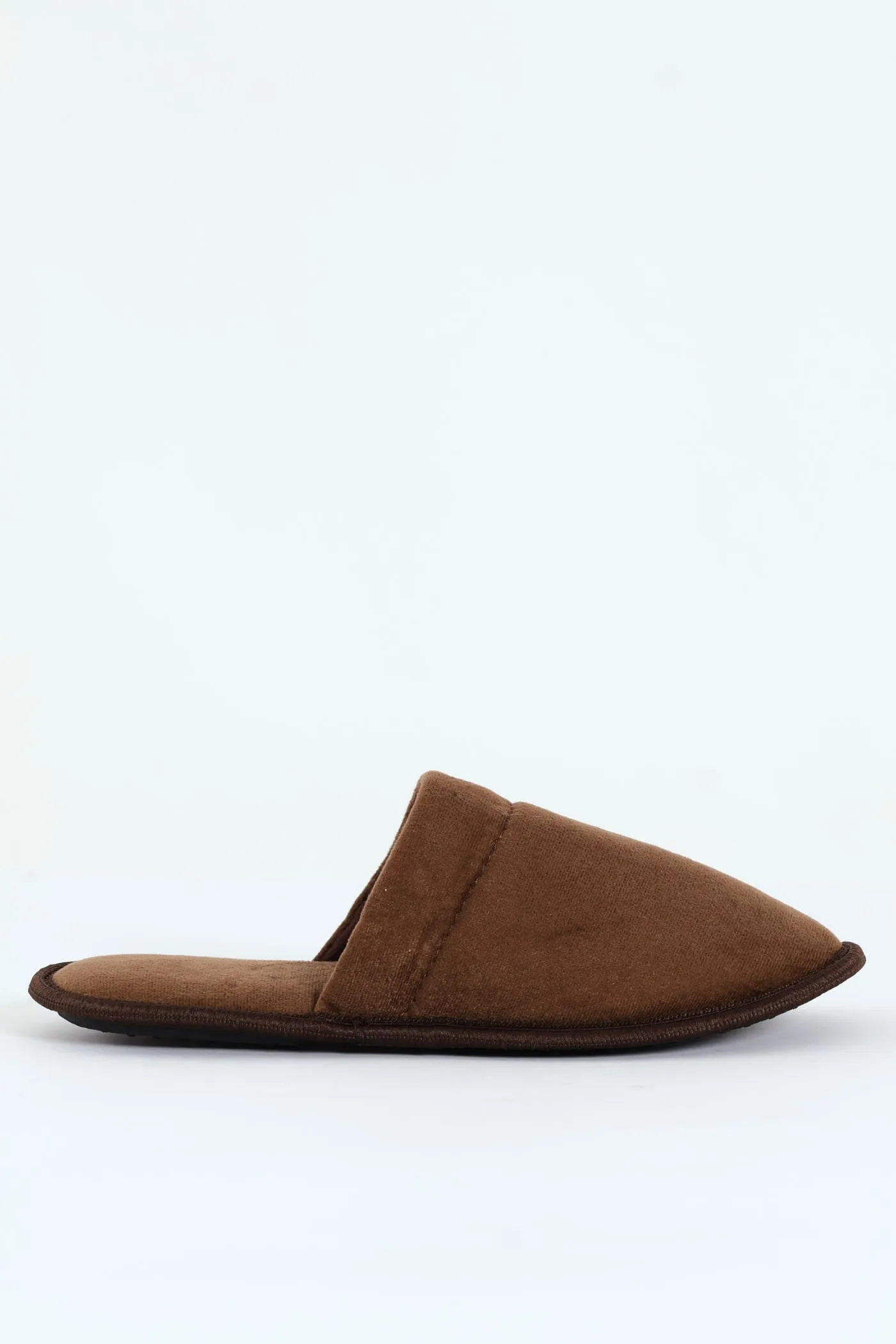 Basic Open Back Slipper - Chocolate