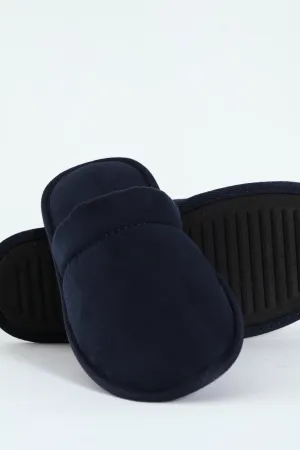 Basic Open Back Slipper - Navy