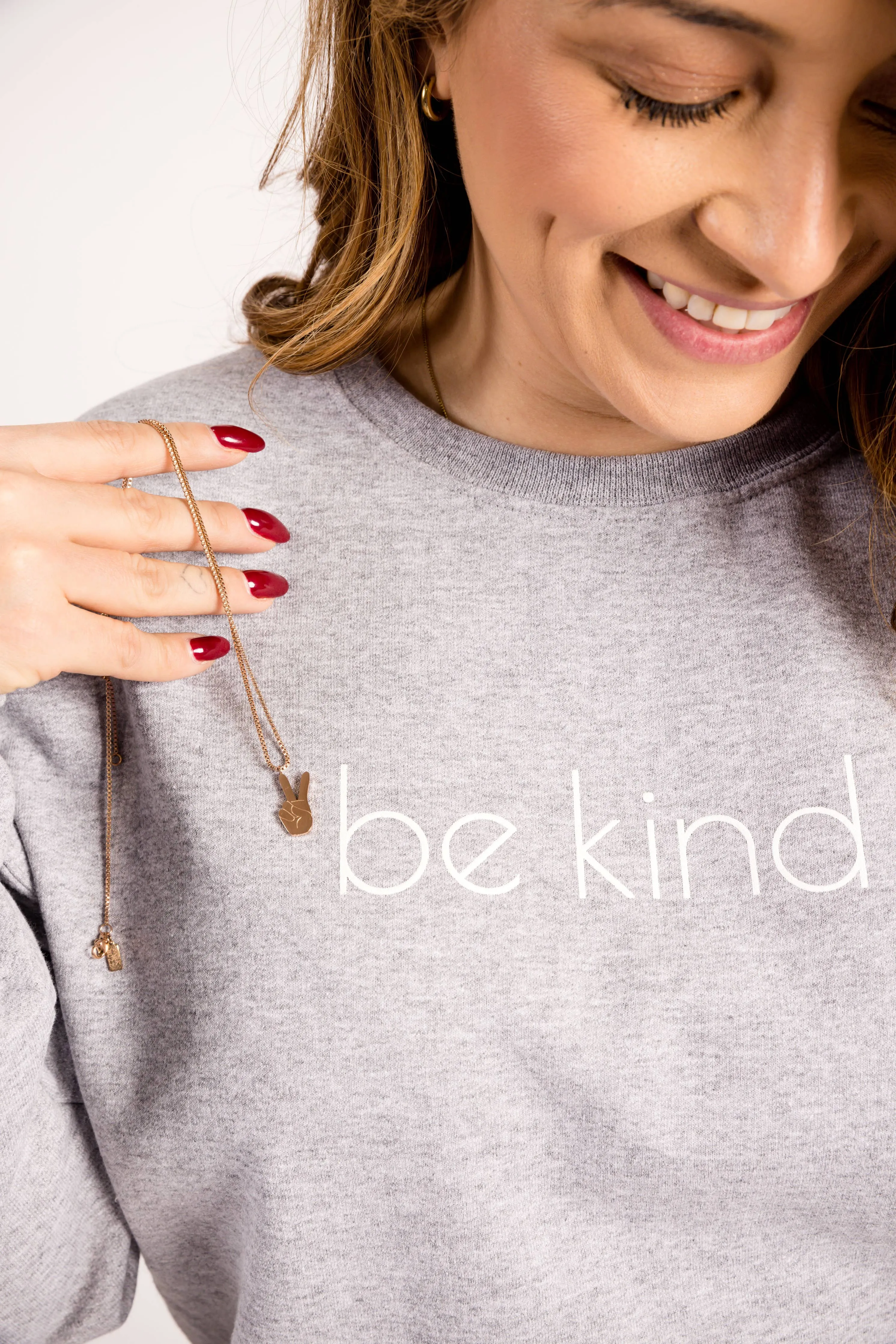 Be Kind Crewneck Sweatshirt: Black