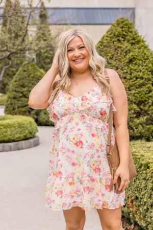Believe In Tomorrow Floral Dress- Off White