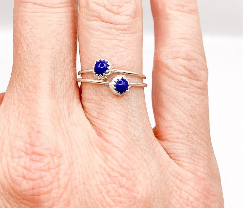 Blue Lapis Stack Ring