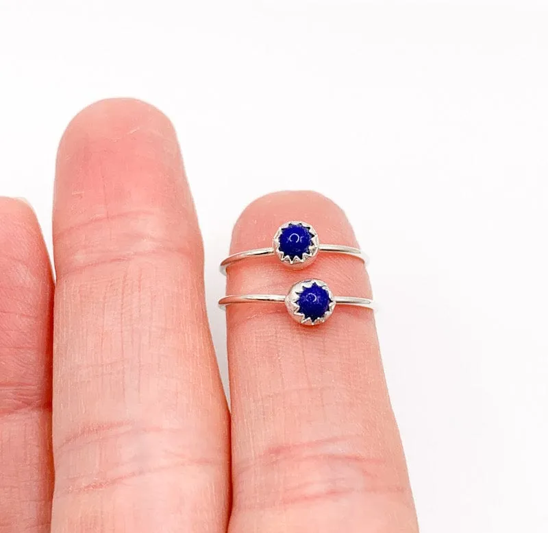 Blue Lapis Stack Ring