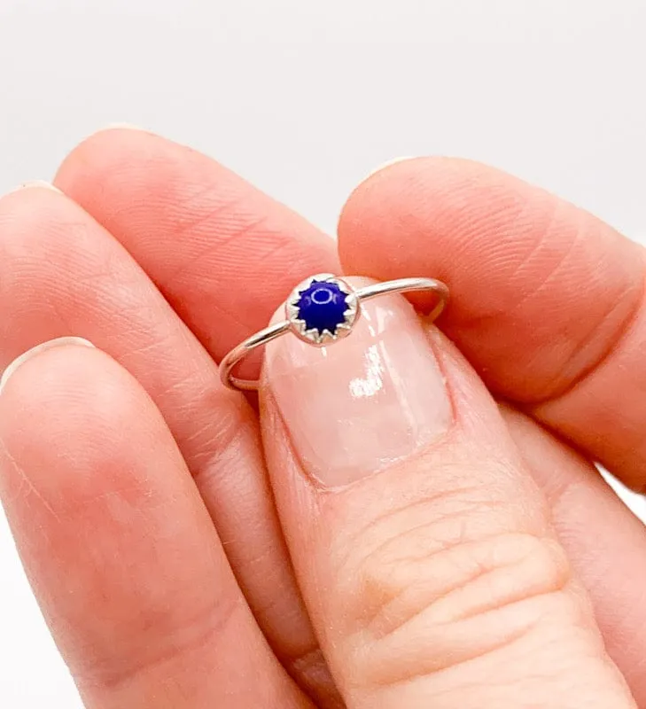 Blue Lapis Stack Ring