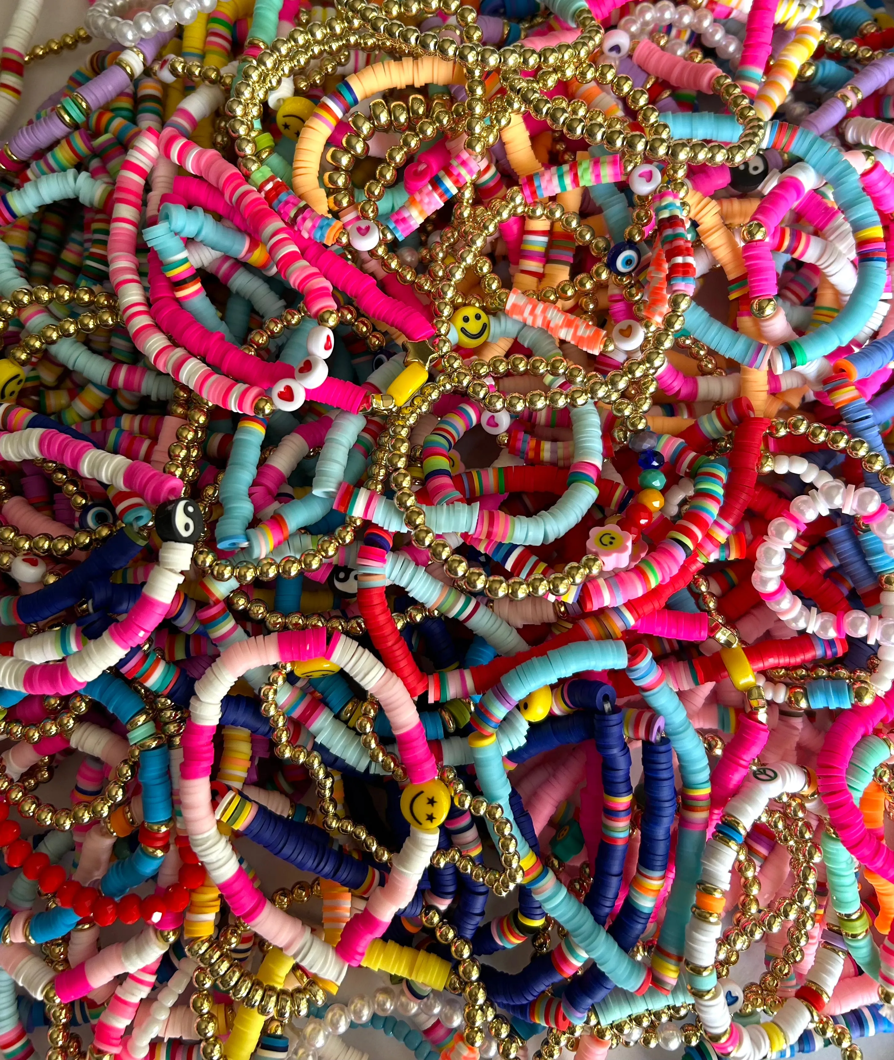 🩷Bright Colored Summer Stretchy Bracelets🌸