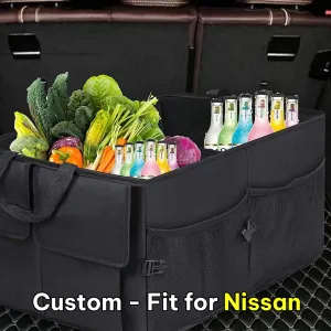 Car Trunk Organizer, Custom-Fit For Car, Foldable Car Trunk Storage Box, Storage Bag, Waterproof, Dust-proof, Stain-Resistant, Car Accessories WAPU229