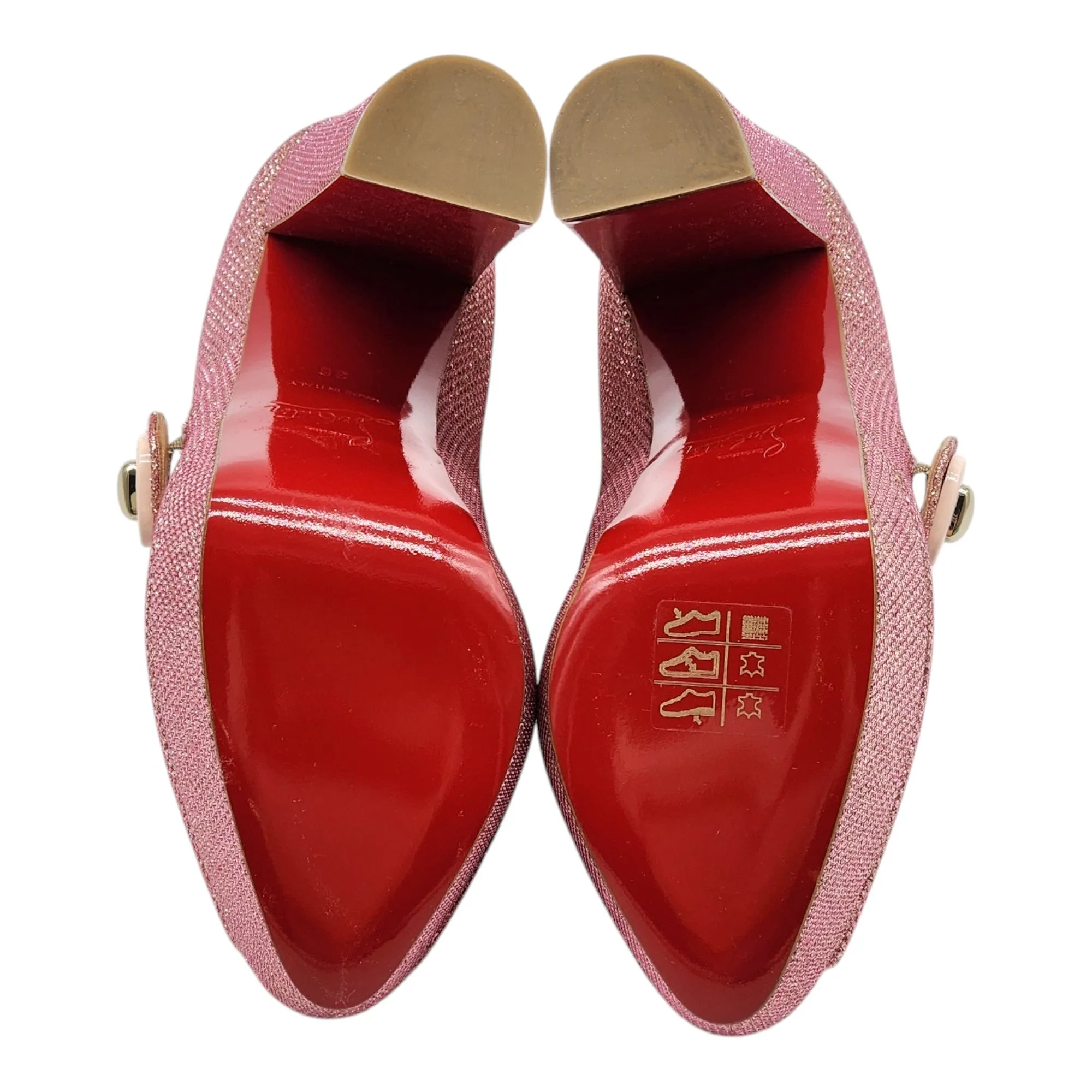 Christian Louboutin Bibibop Platform Peep Toe Pumps 140 - Pink 36