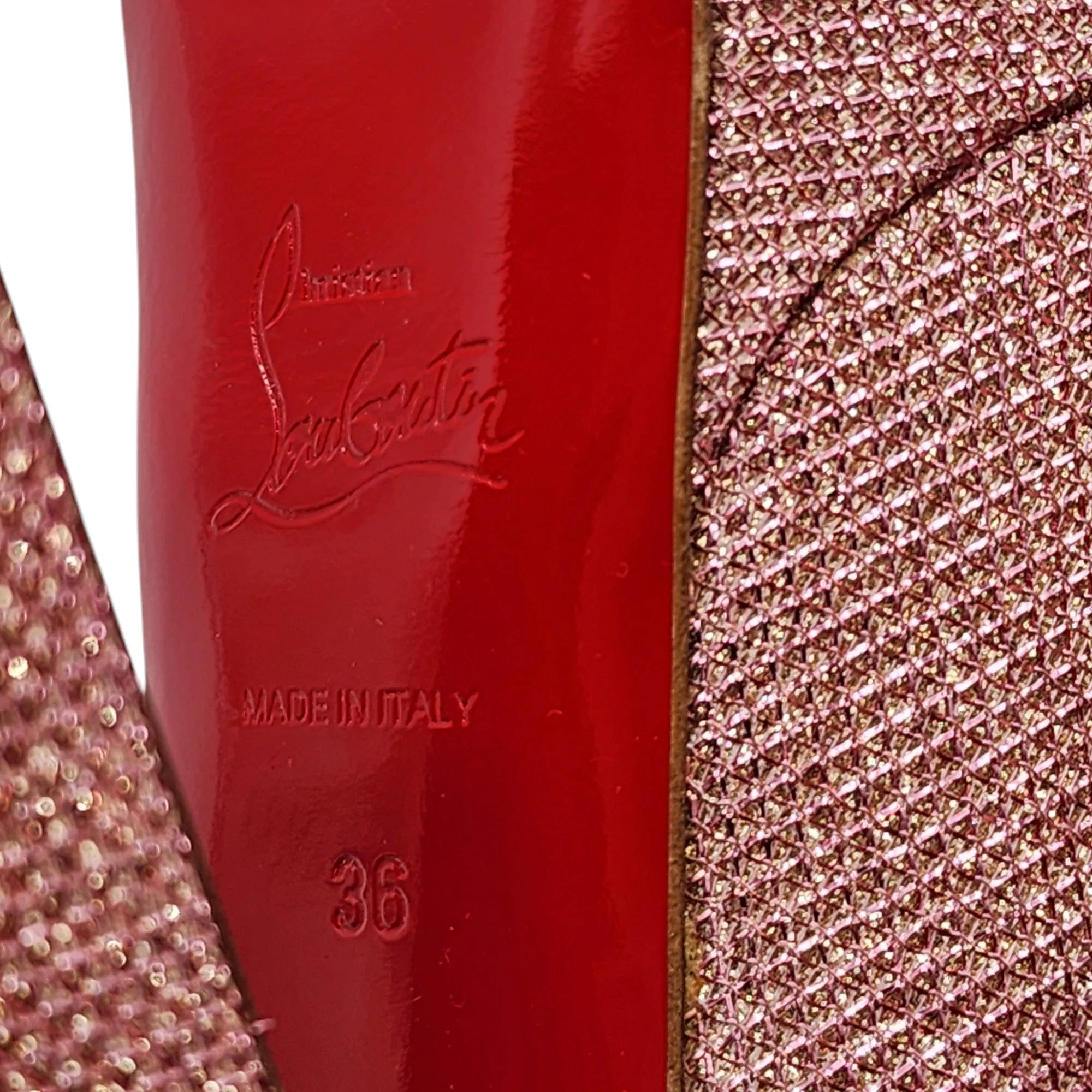 Christian Louboutin Bibibop Platform Peep Toe Pumps 140 - Pink 36