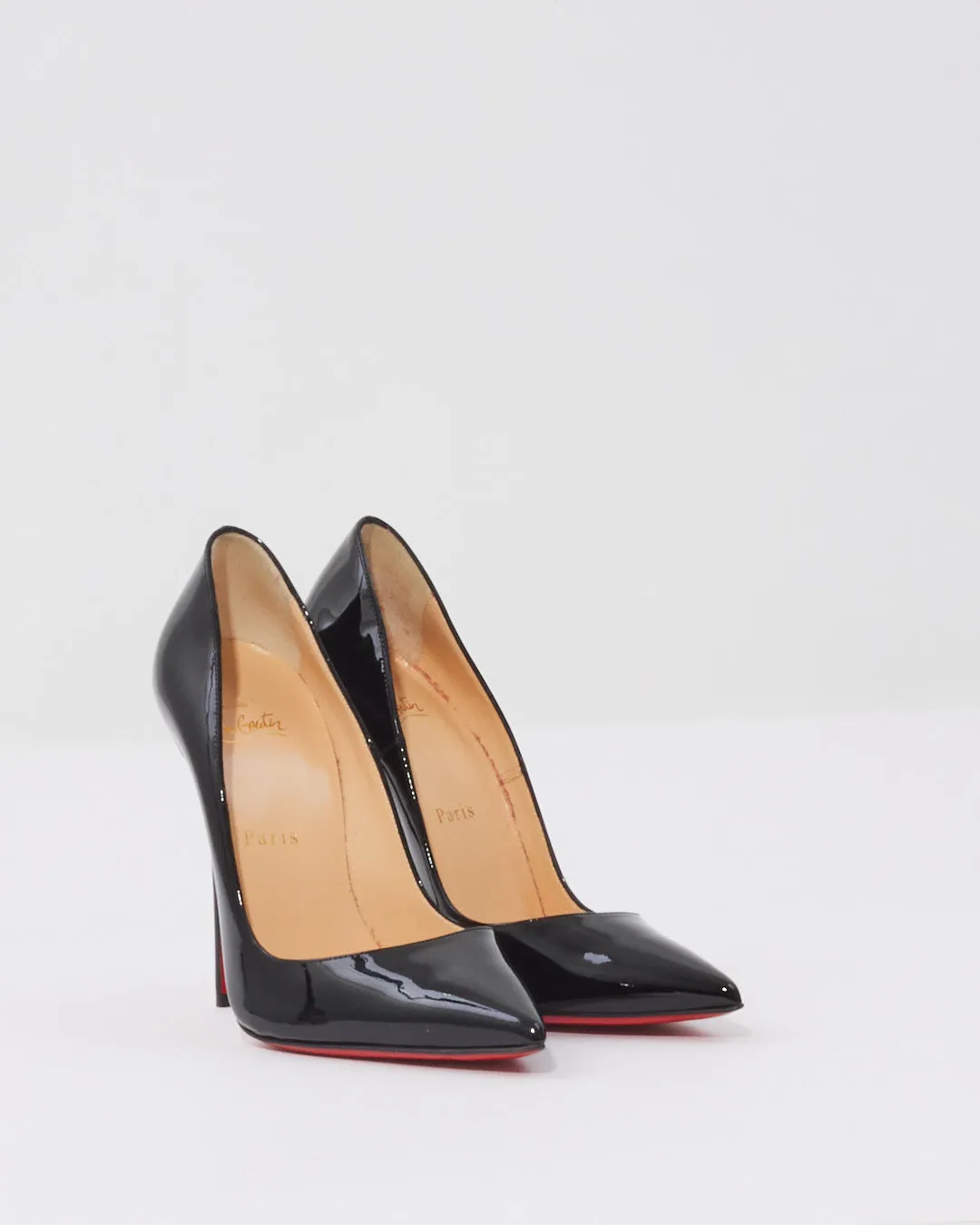 Christian Louboutin Black Patent So Kate Pumps - 37.5