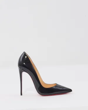 Christian Louboutin Black Patent So Kate Pumps - 37.5