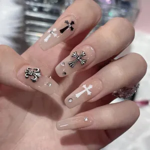 Coffin Crocentric Rhinestone Nude