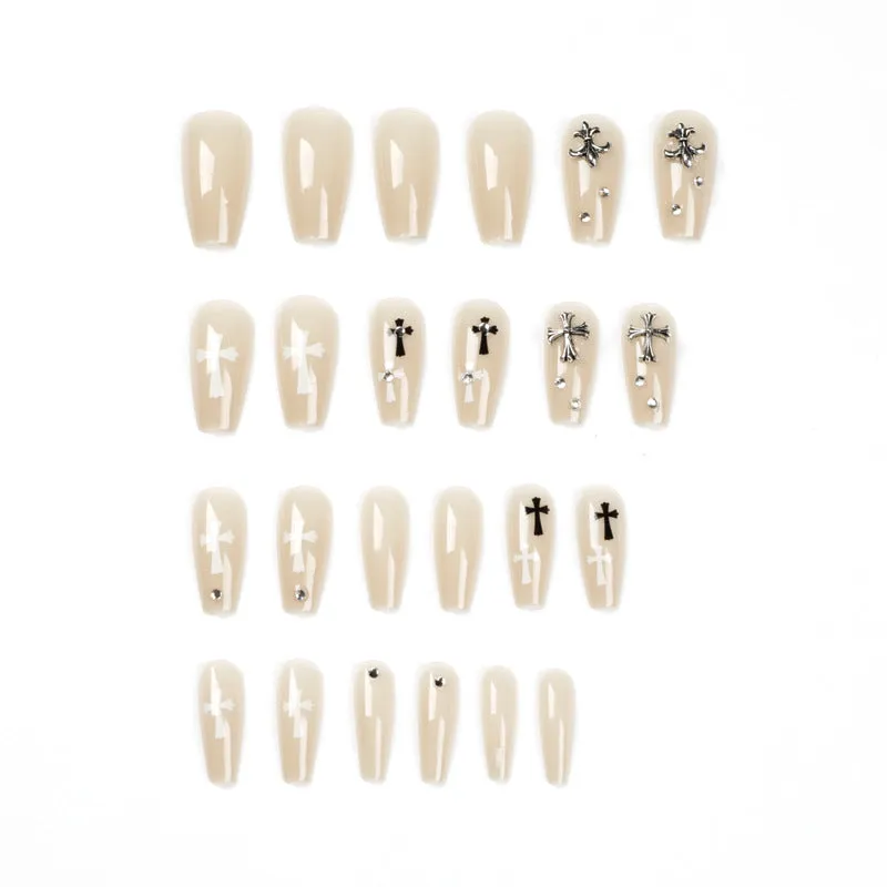 Coffin Crocentric Rhinestone Nude