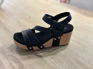 Corkys Giggle Wedge-Black