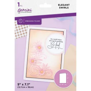 Crafter's Companion Gemini Embossing Folder - Elegant Swirls
