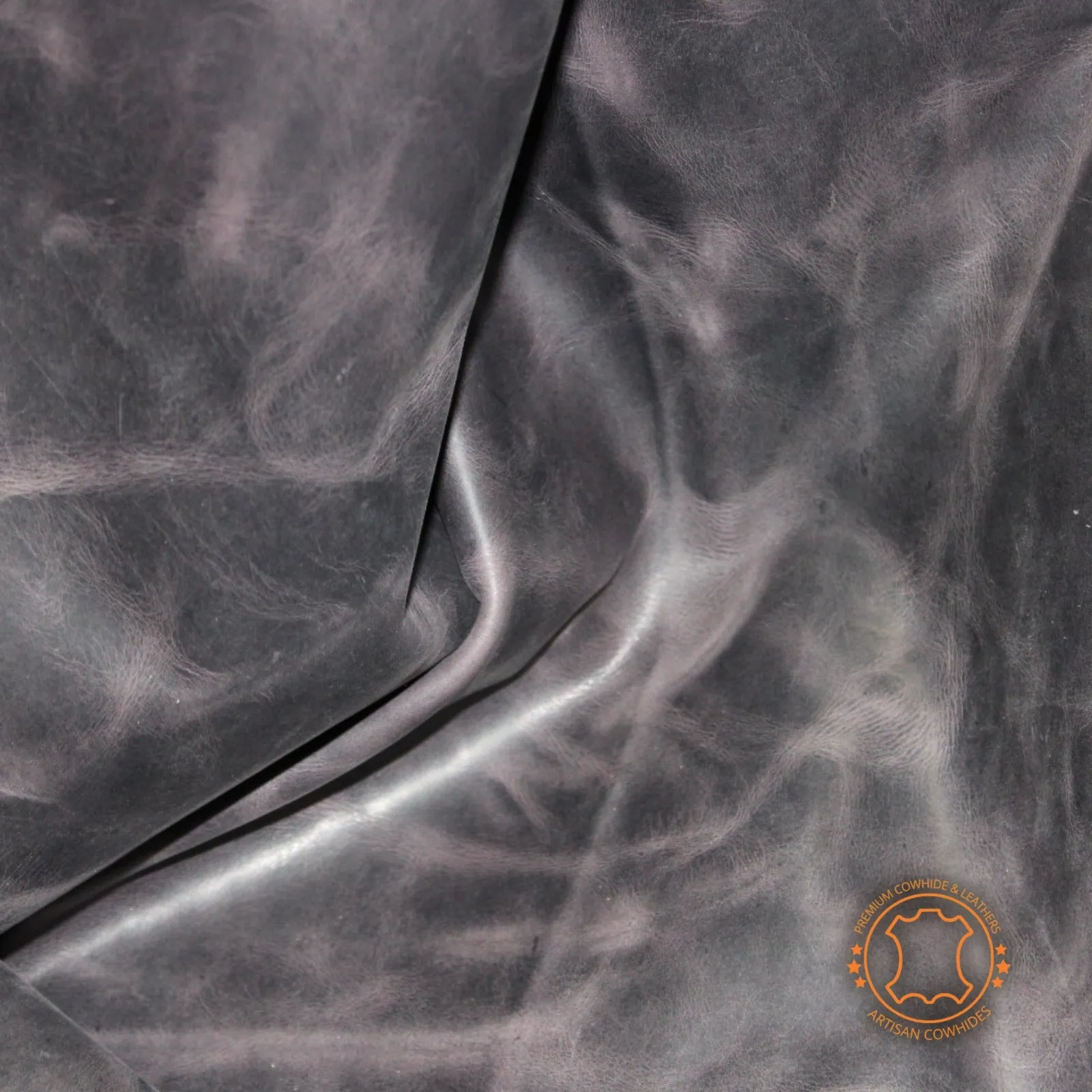 CRAZY HORSE CHOCOLATE DISTRESSED LEATHER HIDE Thickness 1.6 mm/ 4 oz