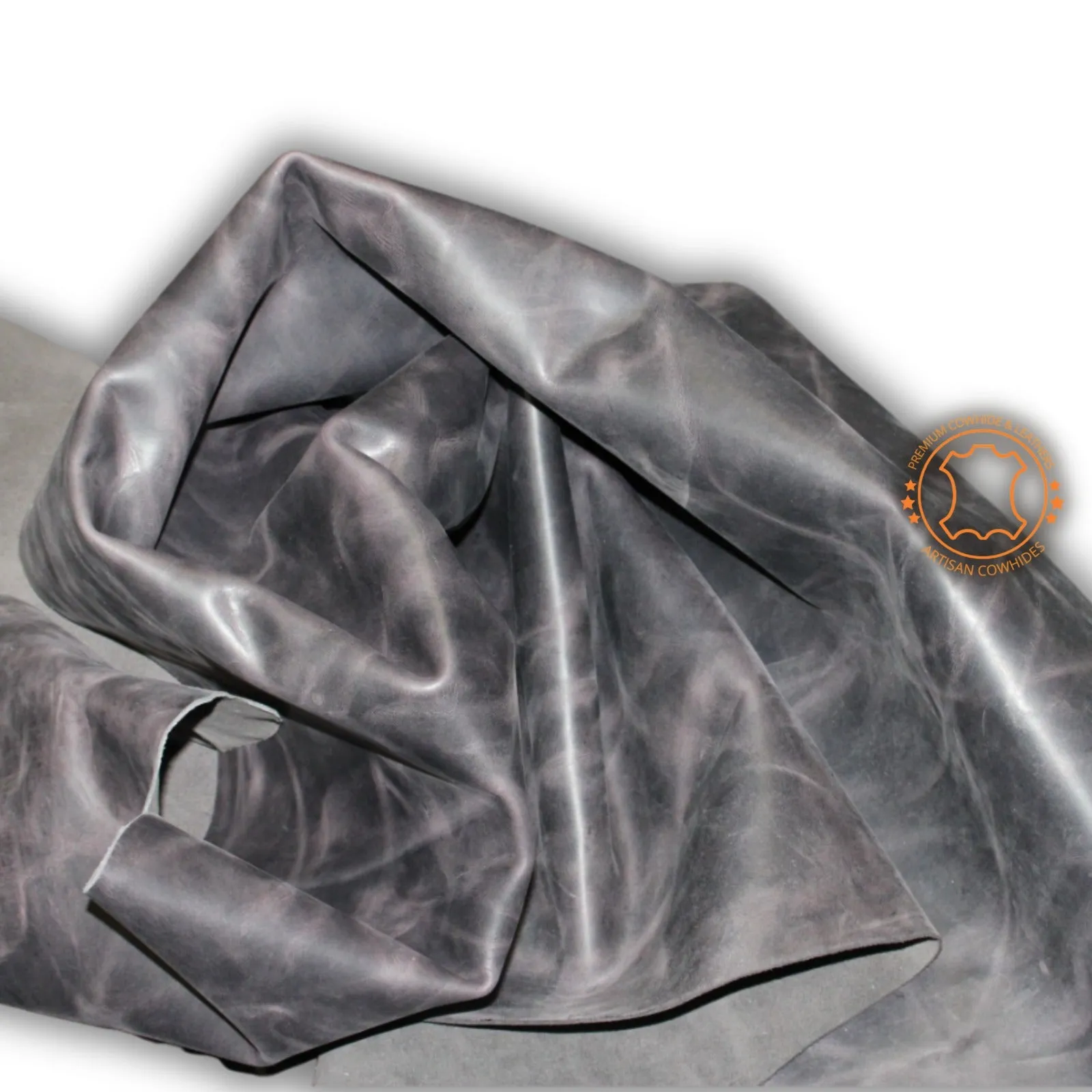 CRAZY HORSE CHOCOLATE DISTRESSED LEATHER HIDE Thickness 1.6 mm/ 4 oz
