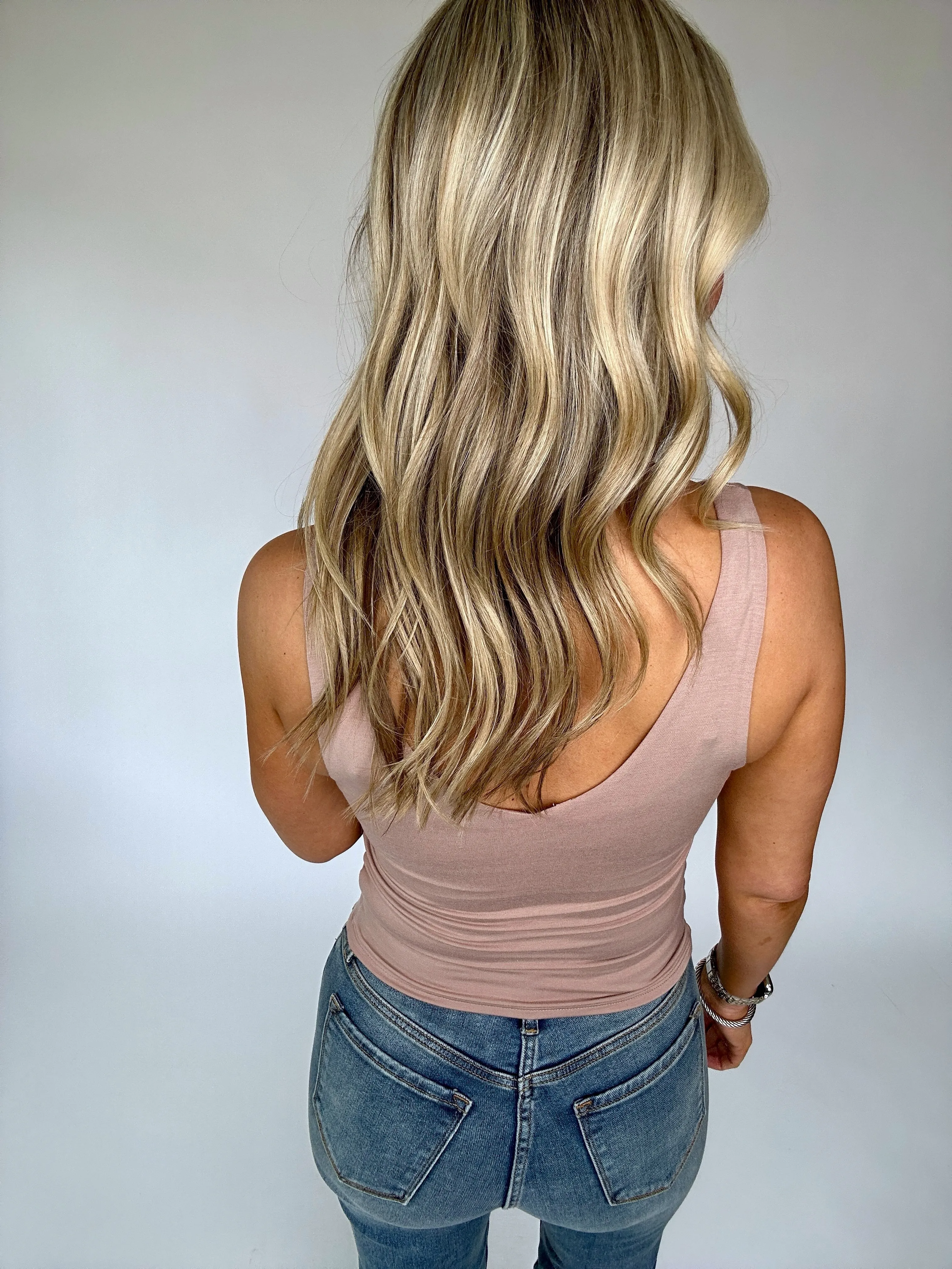 Daily Dose Double Layer Tank - Nude